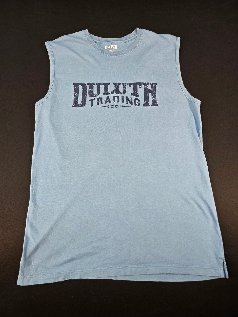 Duluth Trading Co Longtail T Relaxed Fit Sleeveless Tank Top Blue Men's Medium
